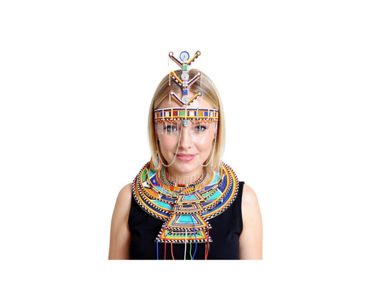 Maasai Wedding Necklace & Headpiece Set