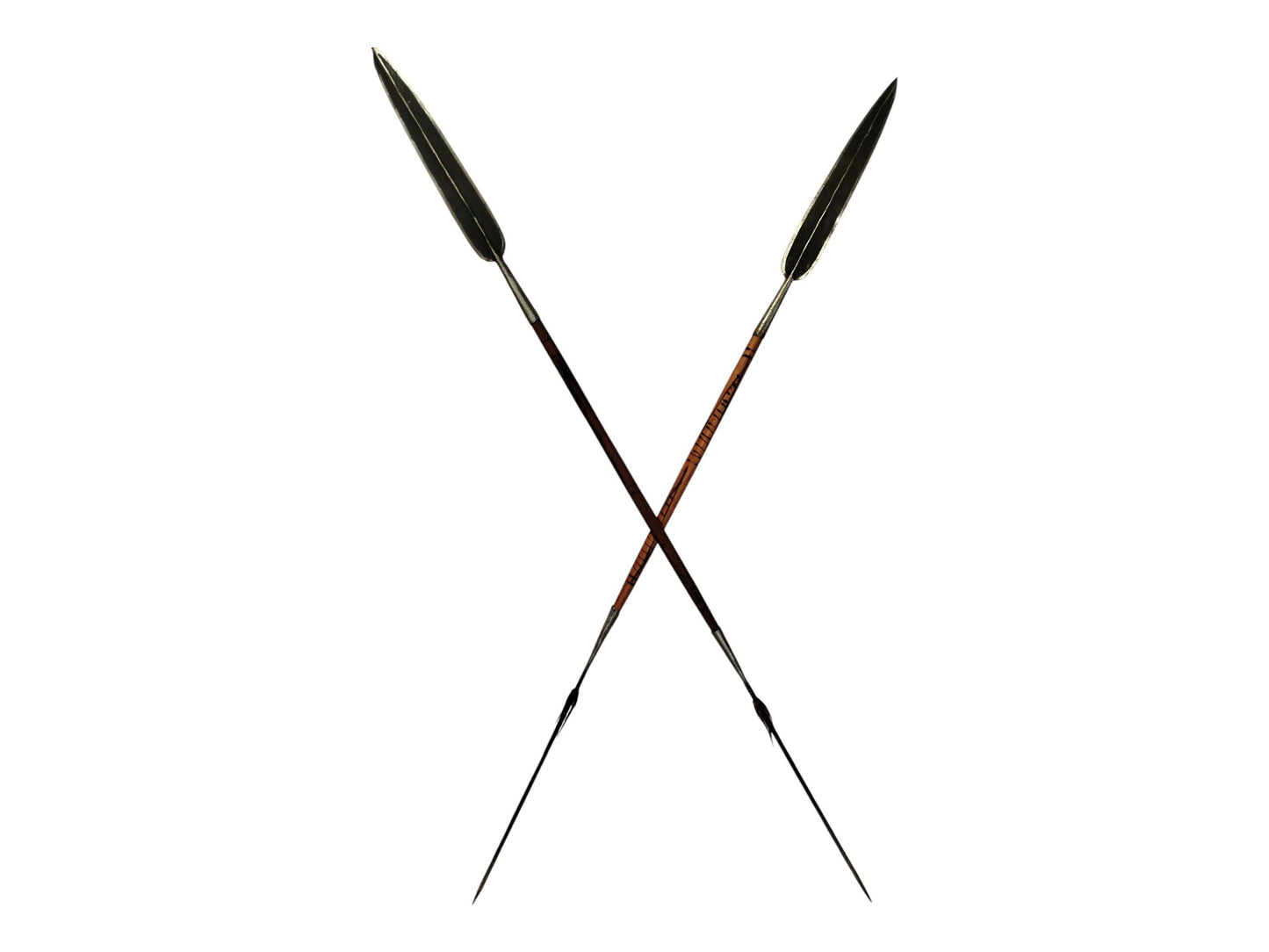 Samburu Spear & Shield Set: African Home Decor, Elephant Dawn